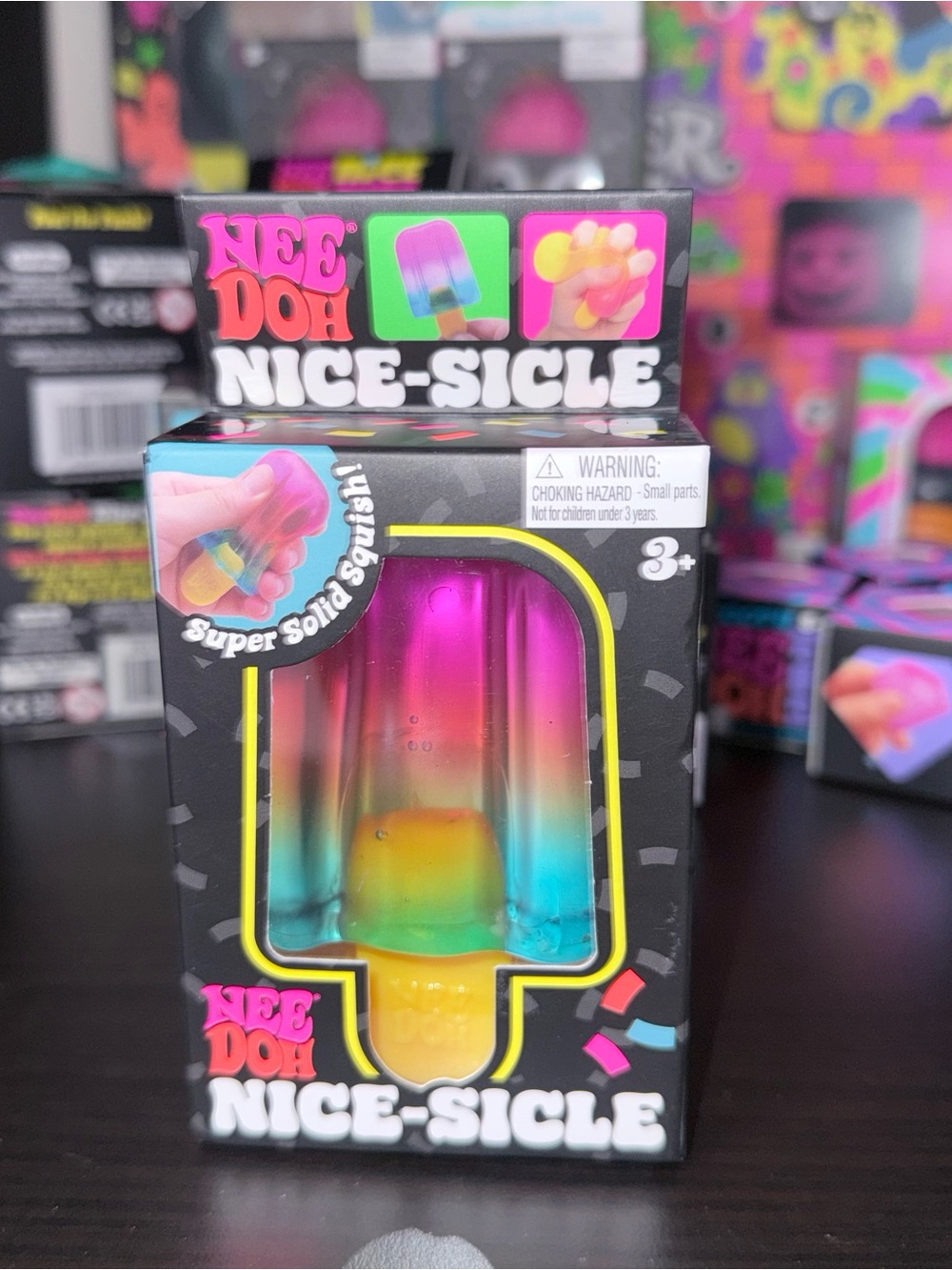NeeDoh Nice-Sicle Rainbow Popsicle Squishy